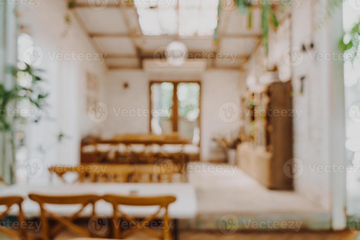 abstract blur coffee shop cafe restaurant for background photo