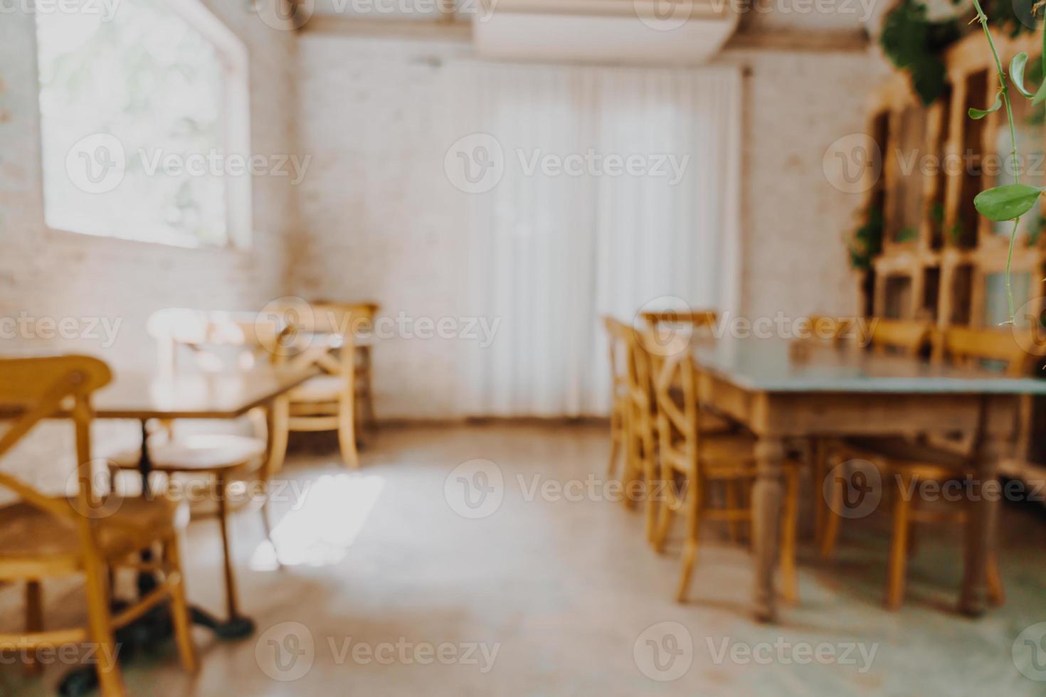 abstract blur coffee shop cafe restaurant for background photo