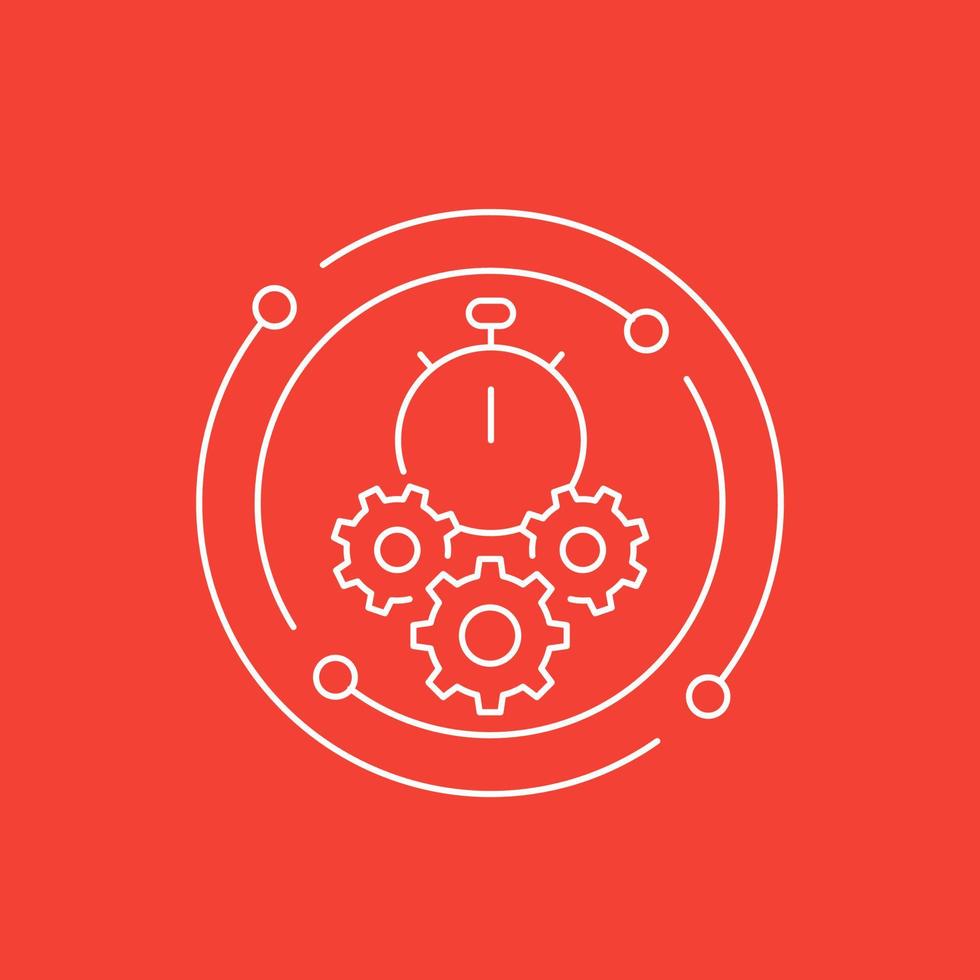 efficiency, efficacy icon, line vector