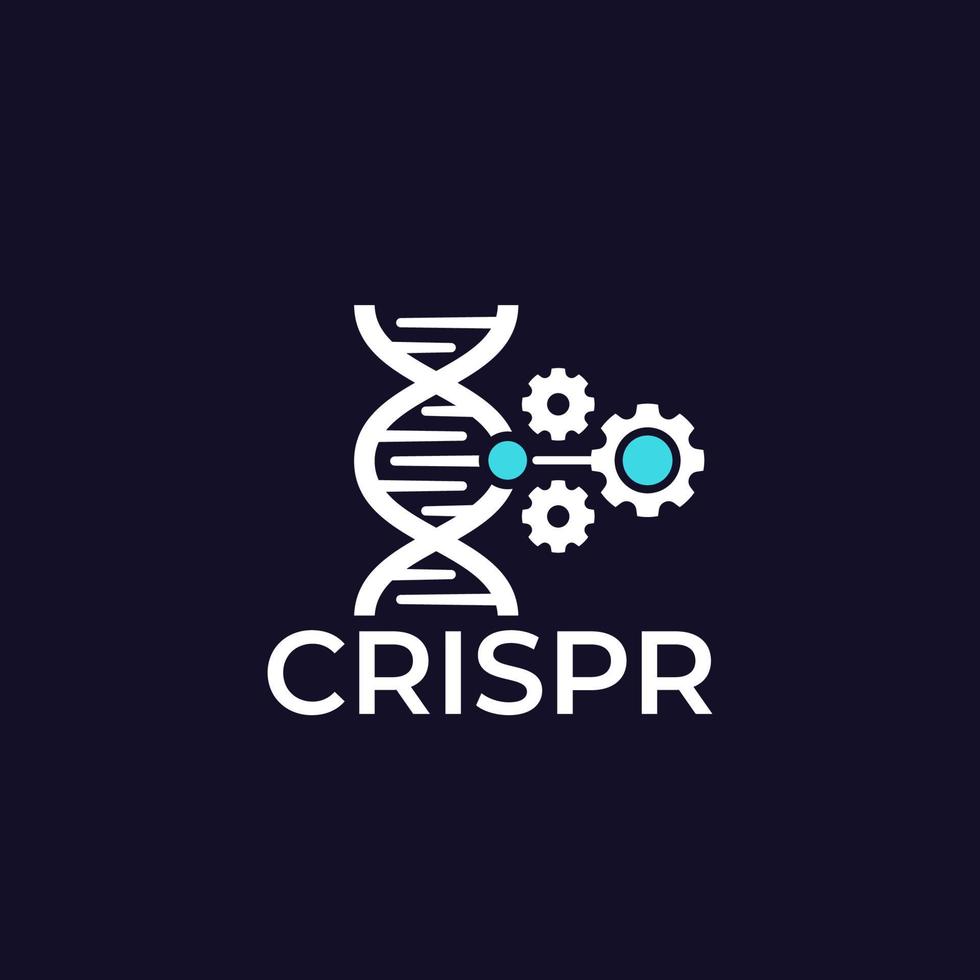 icono de vector de tecnología crispr