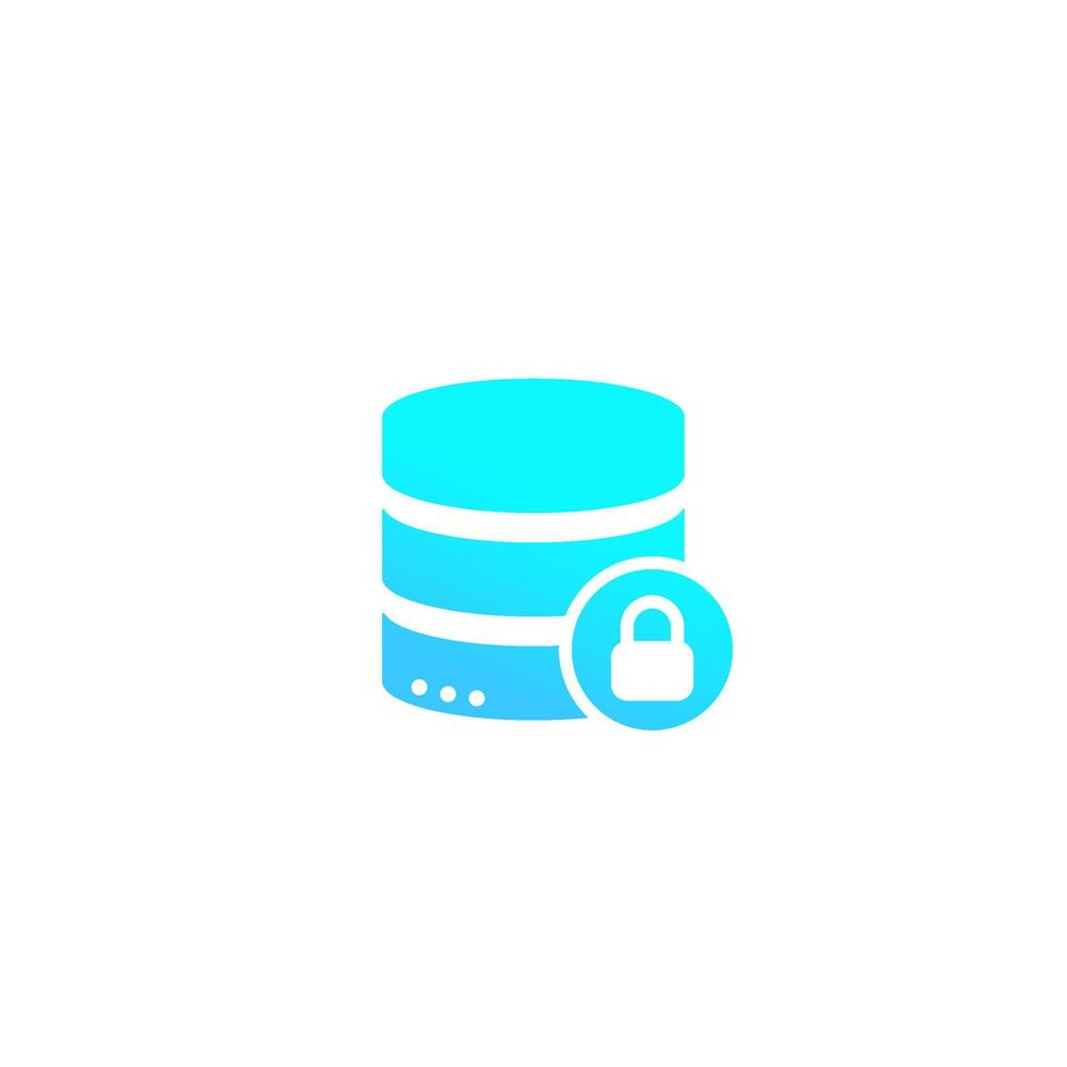 database security icon vector