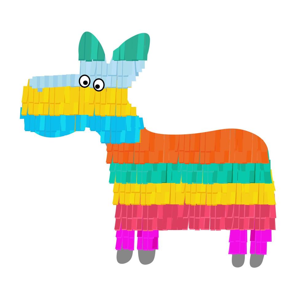 piñata vector stock ilustración aislada sobre fondo blanco.