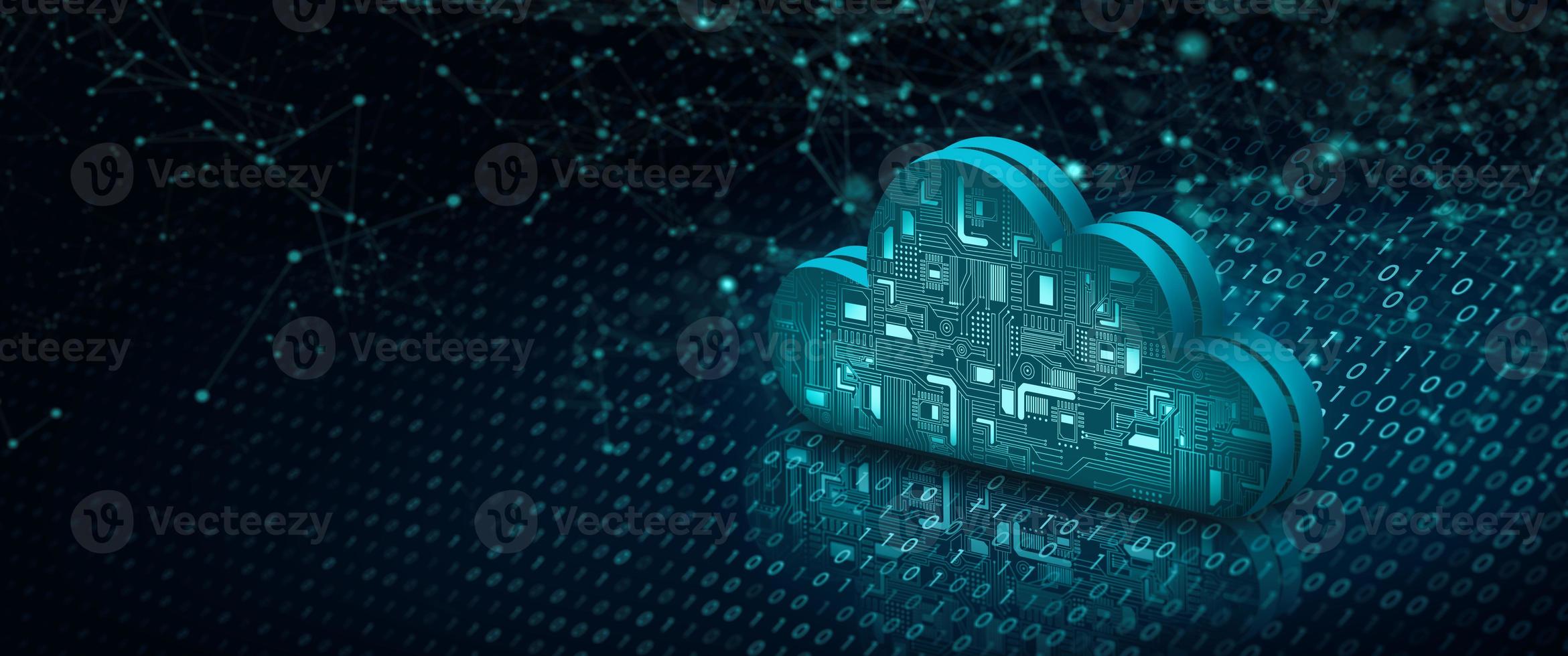 Cloud computing technology internet storage network. photo