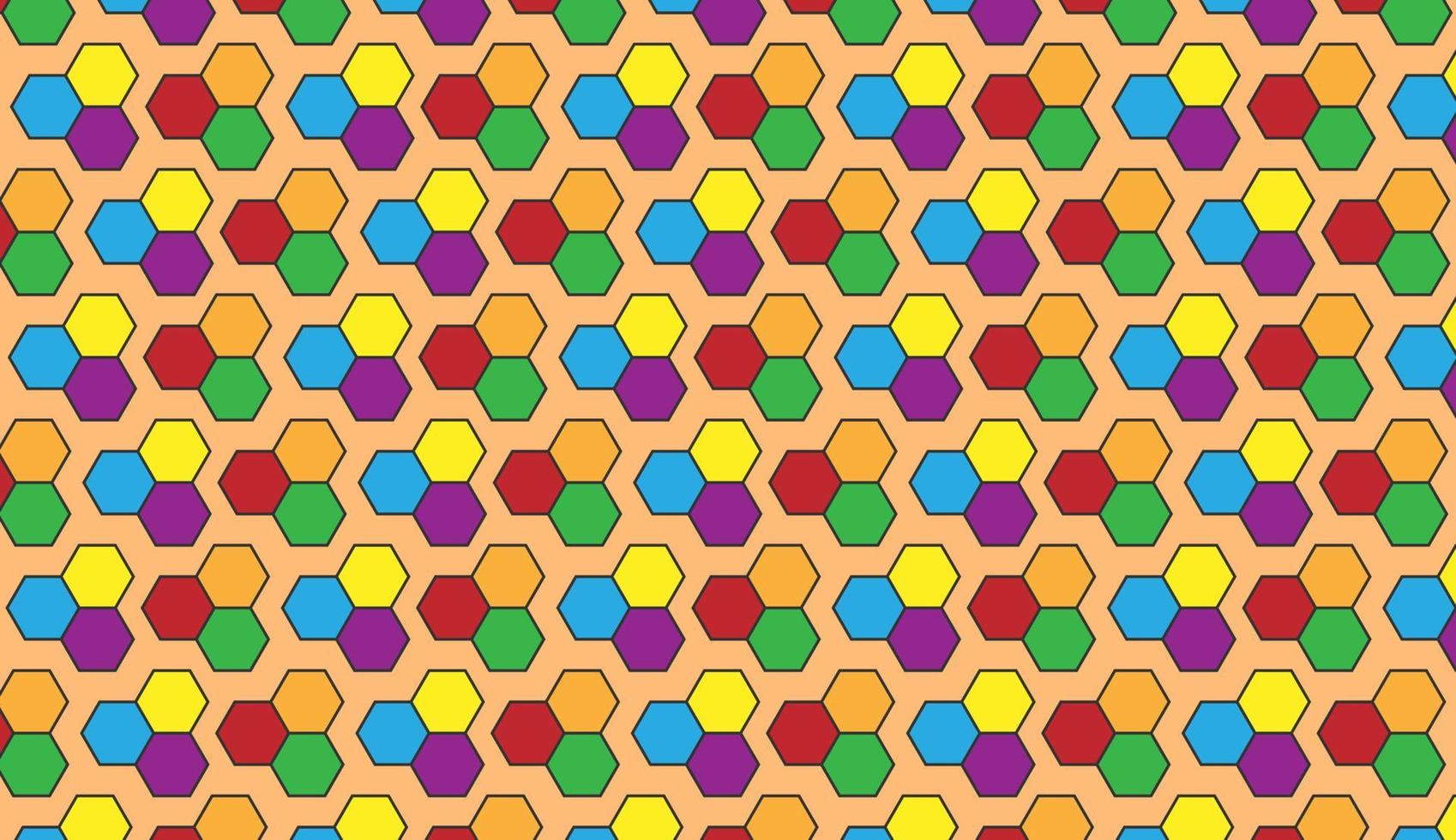 Seamless pattern with colorful triangular polygon motifs. Can be used for posters, brochures, postcards, and other printing needs. Vector illustration