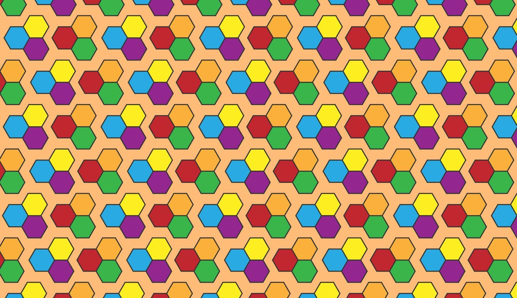 Seamless pattern with colorful triangular polygon motifs. Can be used for posters, brochures, postcards, and other printing needs. Vector illustration