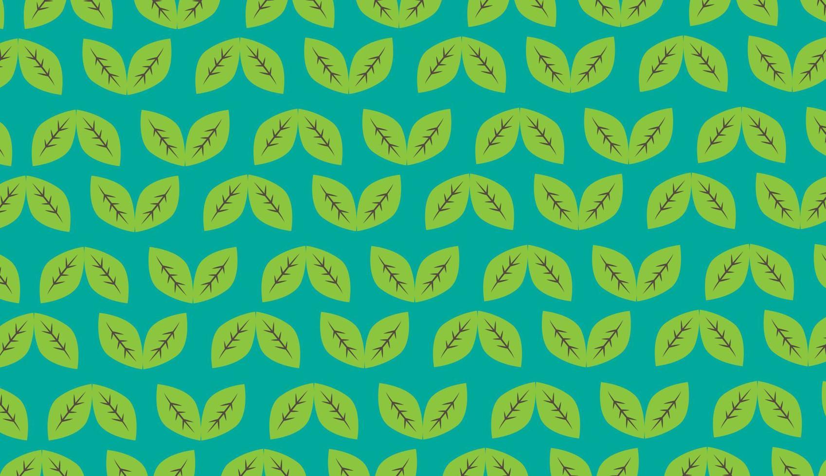 Seamless pattern. Green leaf modern pattern on white background. Can be used for posters, brochures, postcards, and other printing needs. Vector illustration