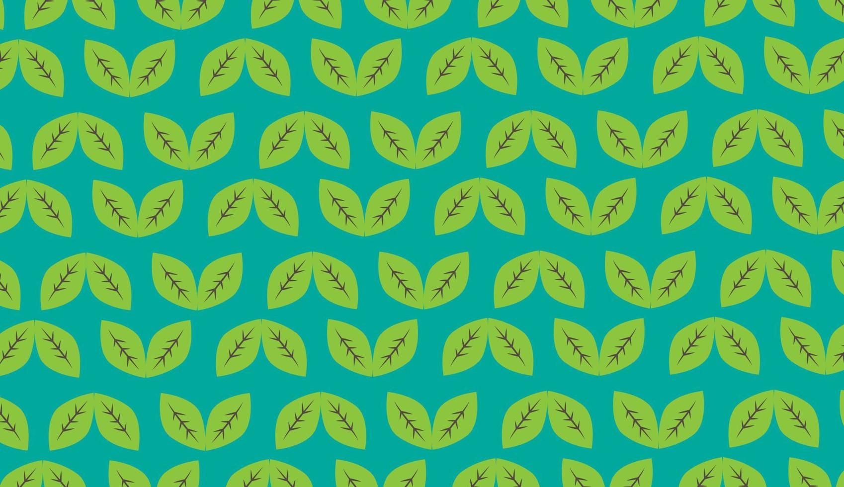 Seamless pattern. Green leaf modern pattern on white background. Can be used for posters, brochures, postcards, and other printing needs. Vector illustration