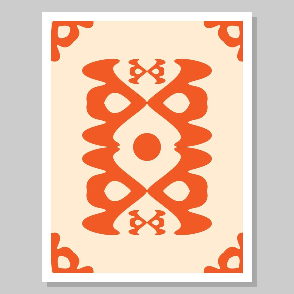 Wall art. Abstract image design for wall decoration. Suitable for living room. Vector illustration