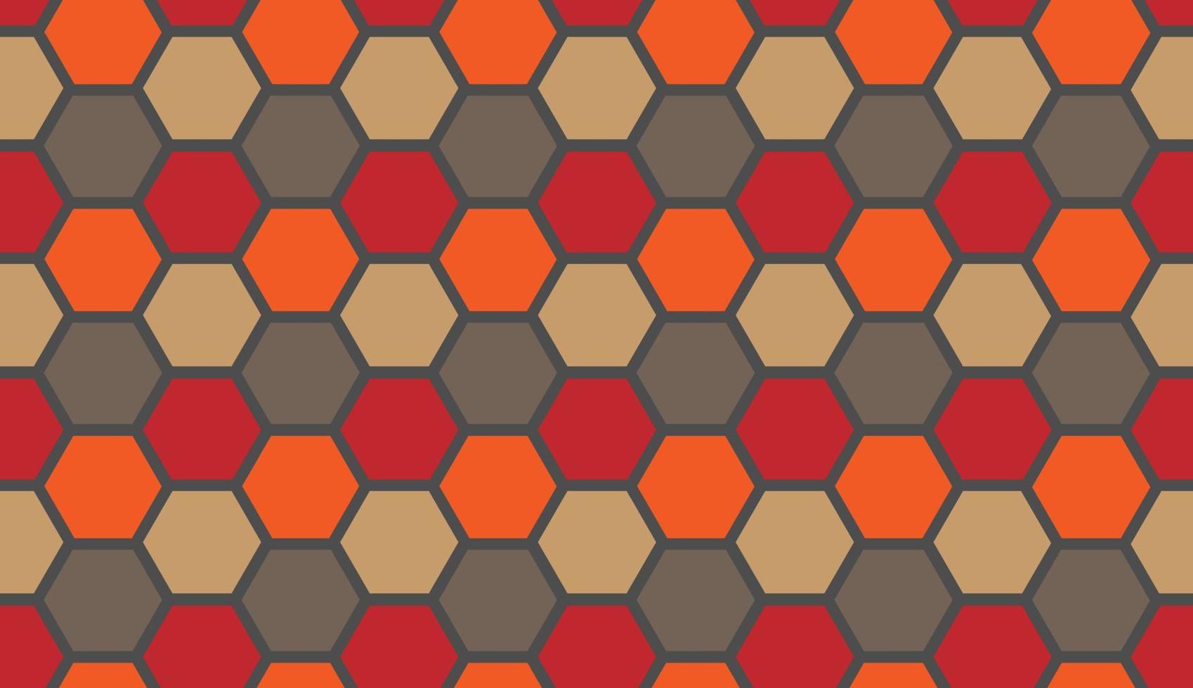 Seamless pattern. Hexagon ornament. Tile background. Ethnic motifs. Geometric web design. Mosaic textile print. vector
