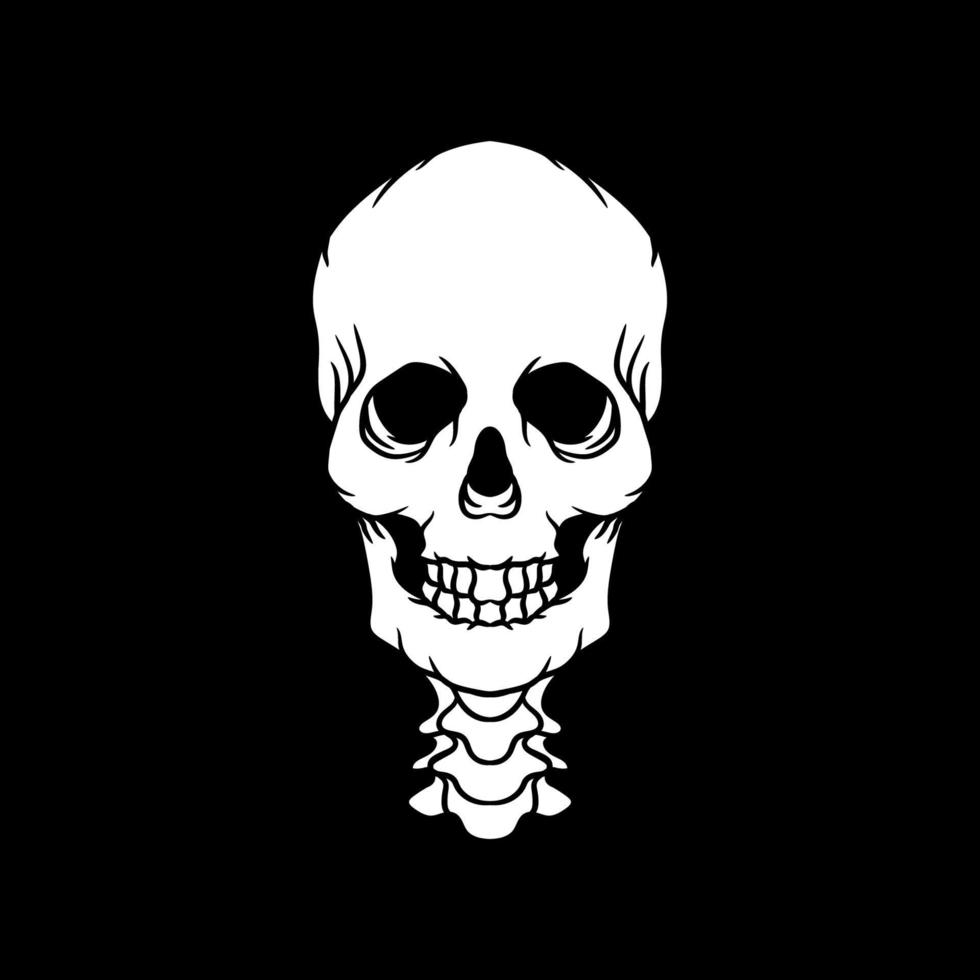 Human skull vector illustration