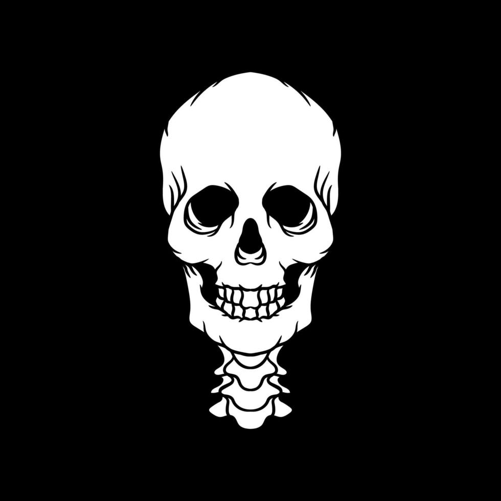 Human skull vector illustration