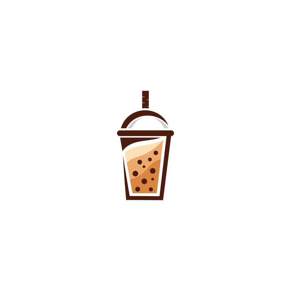 bubble ice drink logo vector