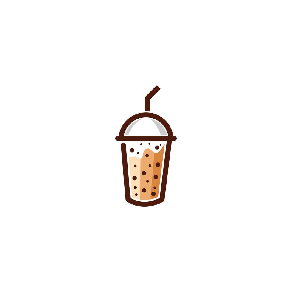 bubble ice drink logo vector