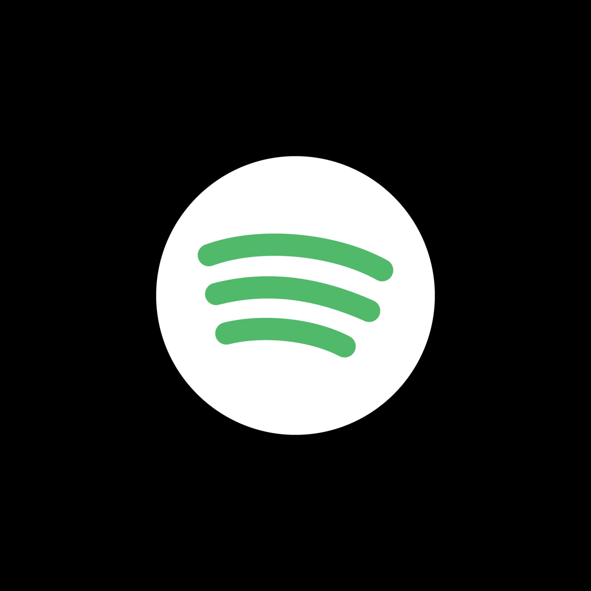 Spotify logo on black background 6541760 Vector Art at Vecteezy