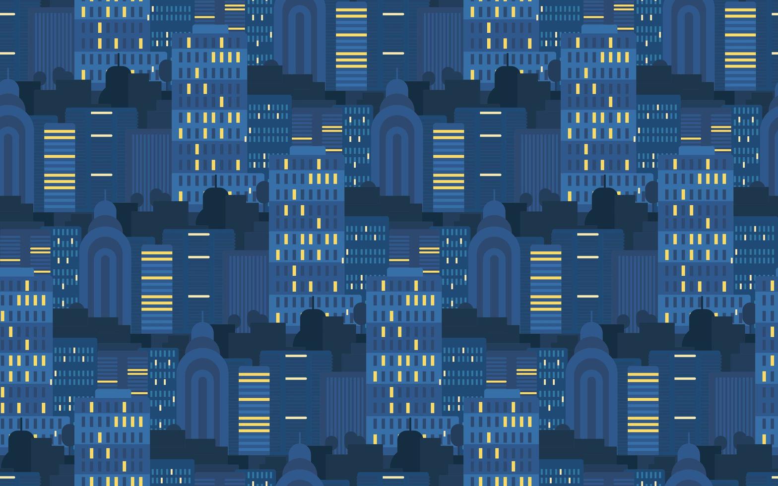 City Seamless Pattern vector