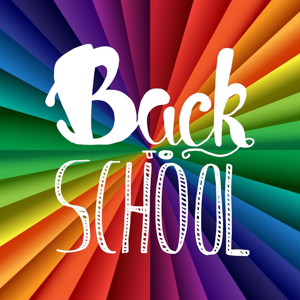 Back To School Lettering vector