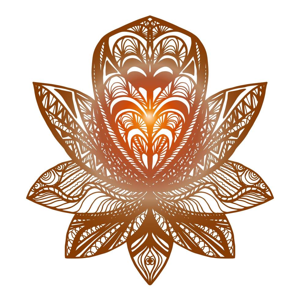 Flower Lotus Tattoo vector