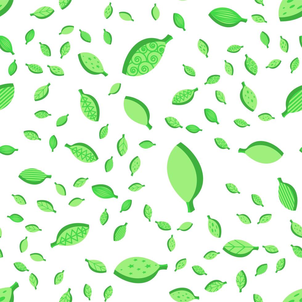 Leaves Fall Seamless Pattern vector