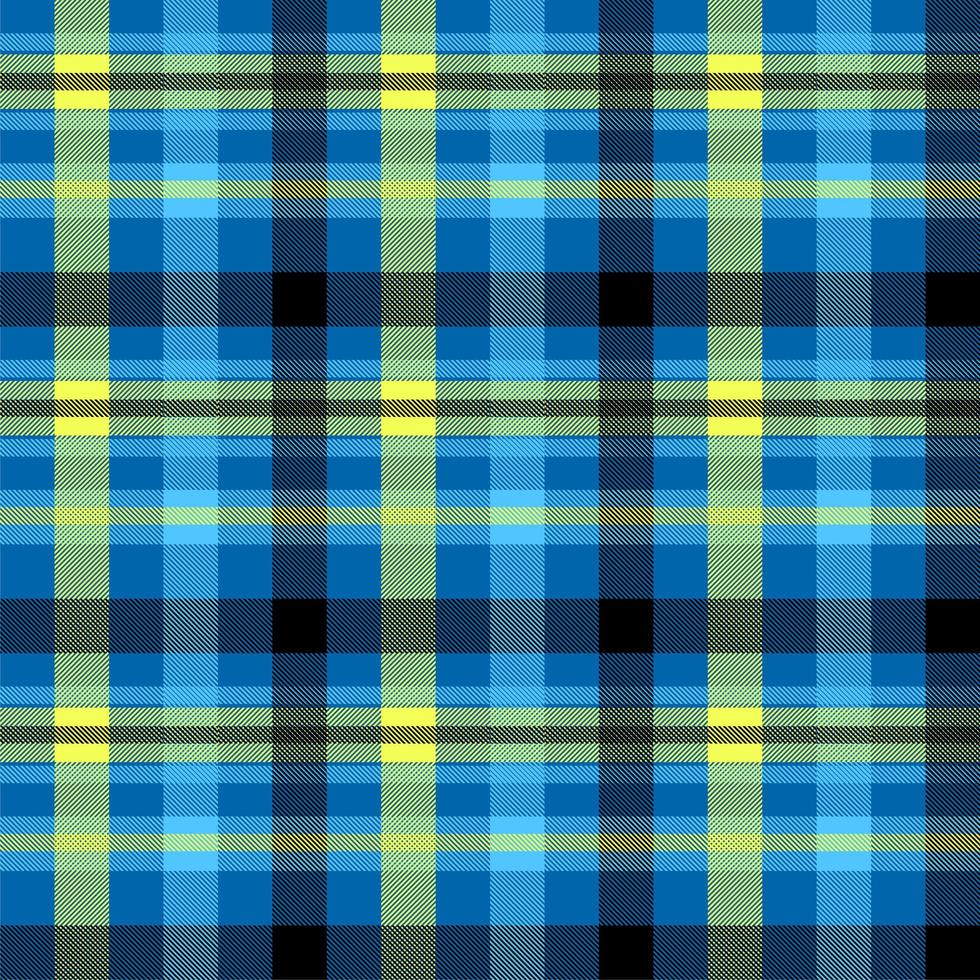 Tartan blue color seamless vector pattern