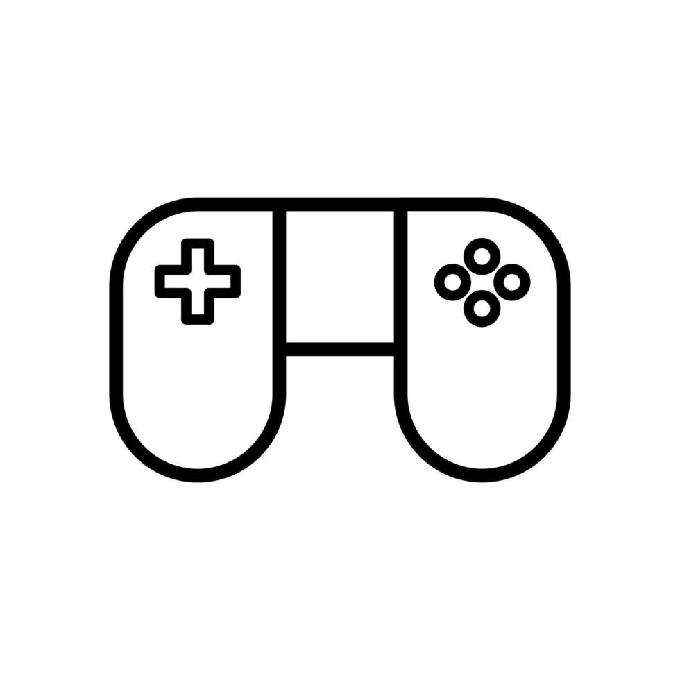 Line joystick icon vector, Gamepad Illustration on White Background vector