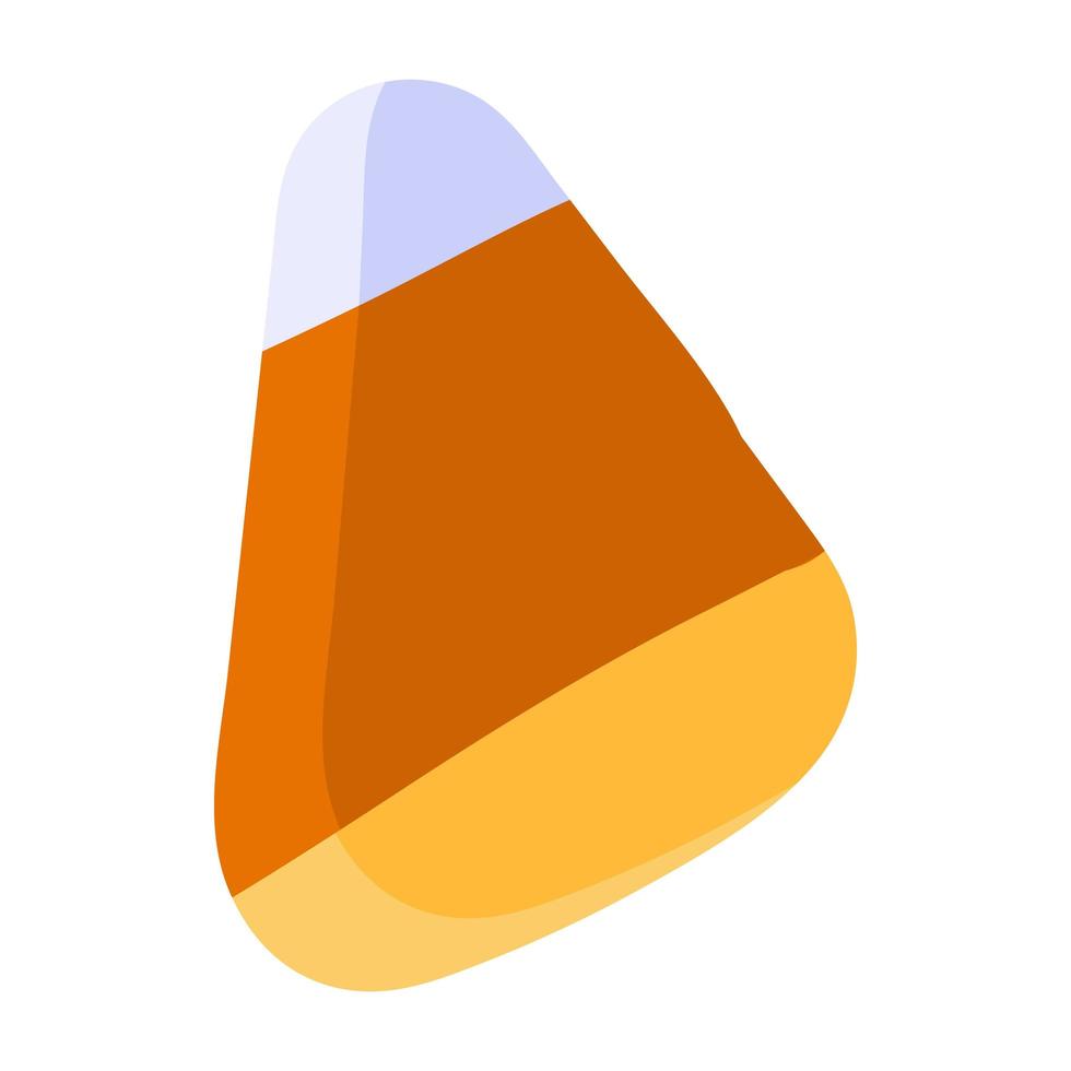 Corn candy icon. Cute sweet for Halloween holiday vector