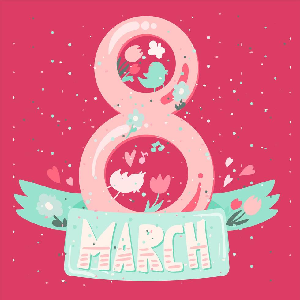 Happy Womens Day vector