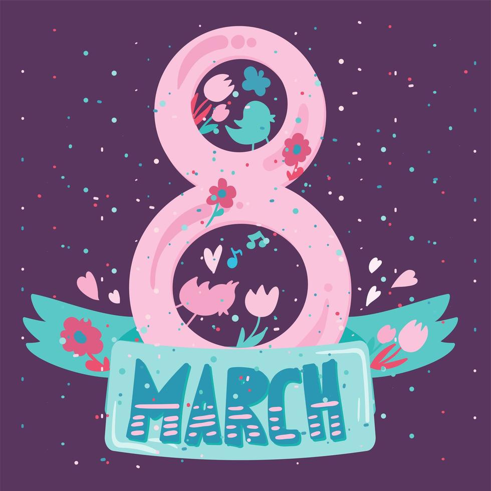 Happy Womens Day vector