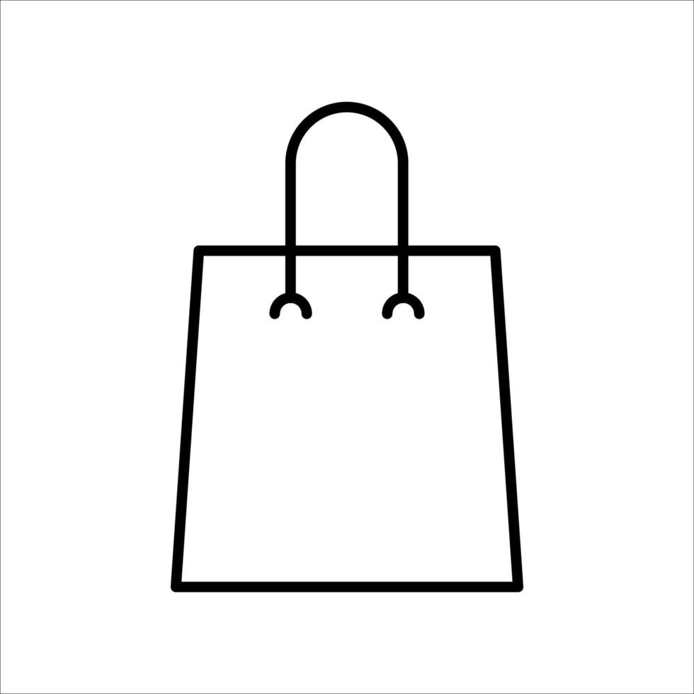 Vector of a paper bag, Shoping bag icon