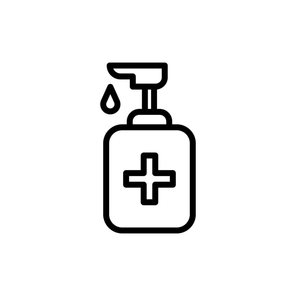 Hand sanitizer icon vector,  Soap bottle vector