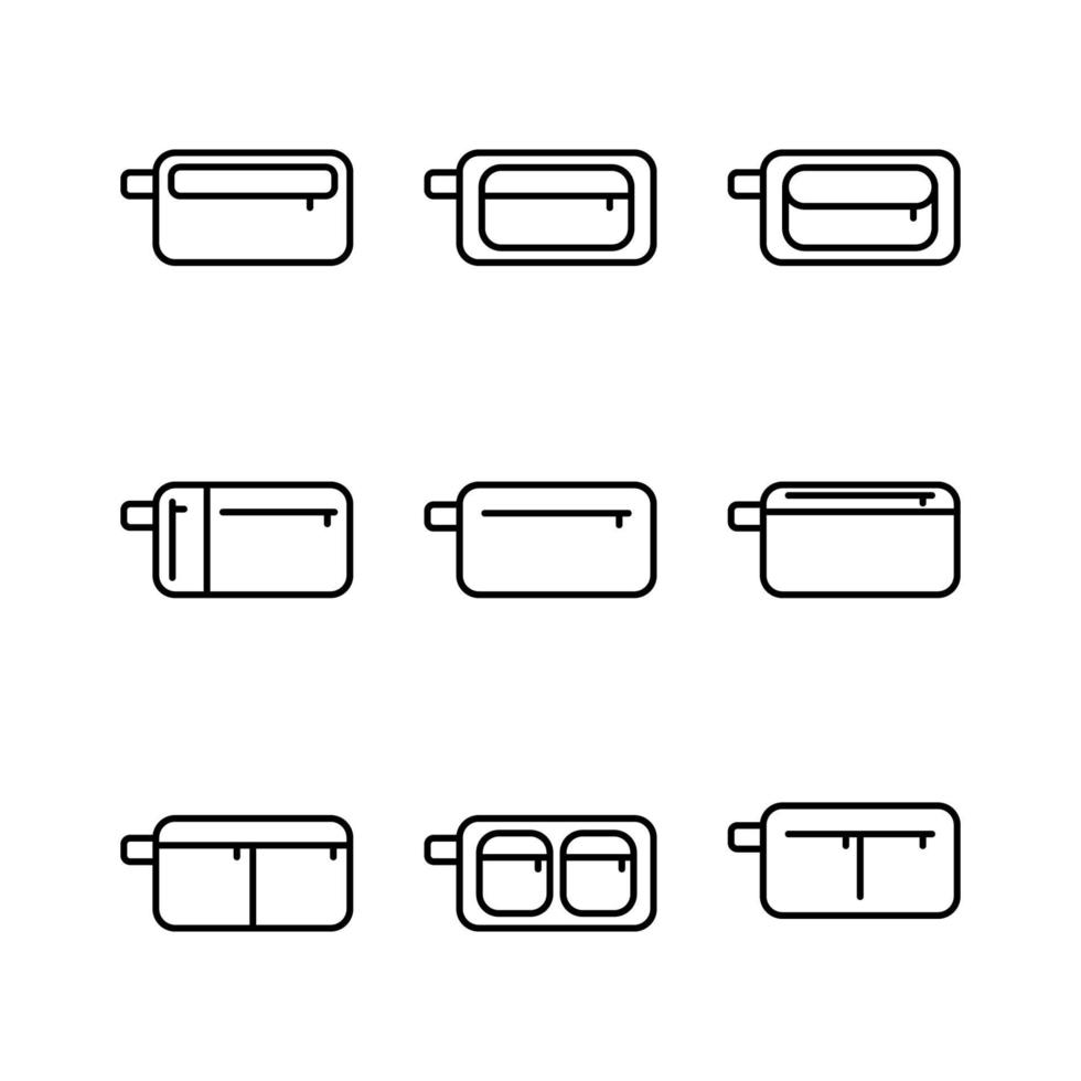 Accessory pouch bag, Vector illustration eps.10