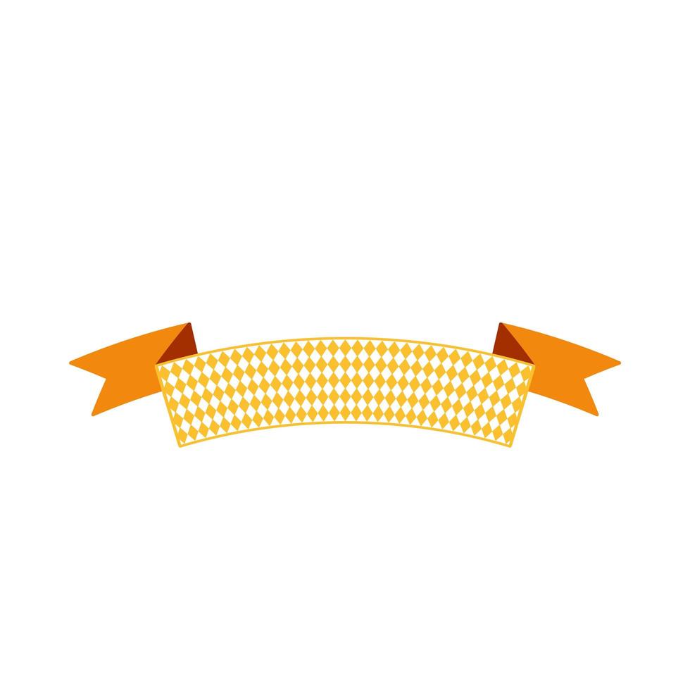 Oktoberfest simple ribbon for banner and headline vector