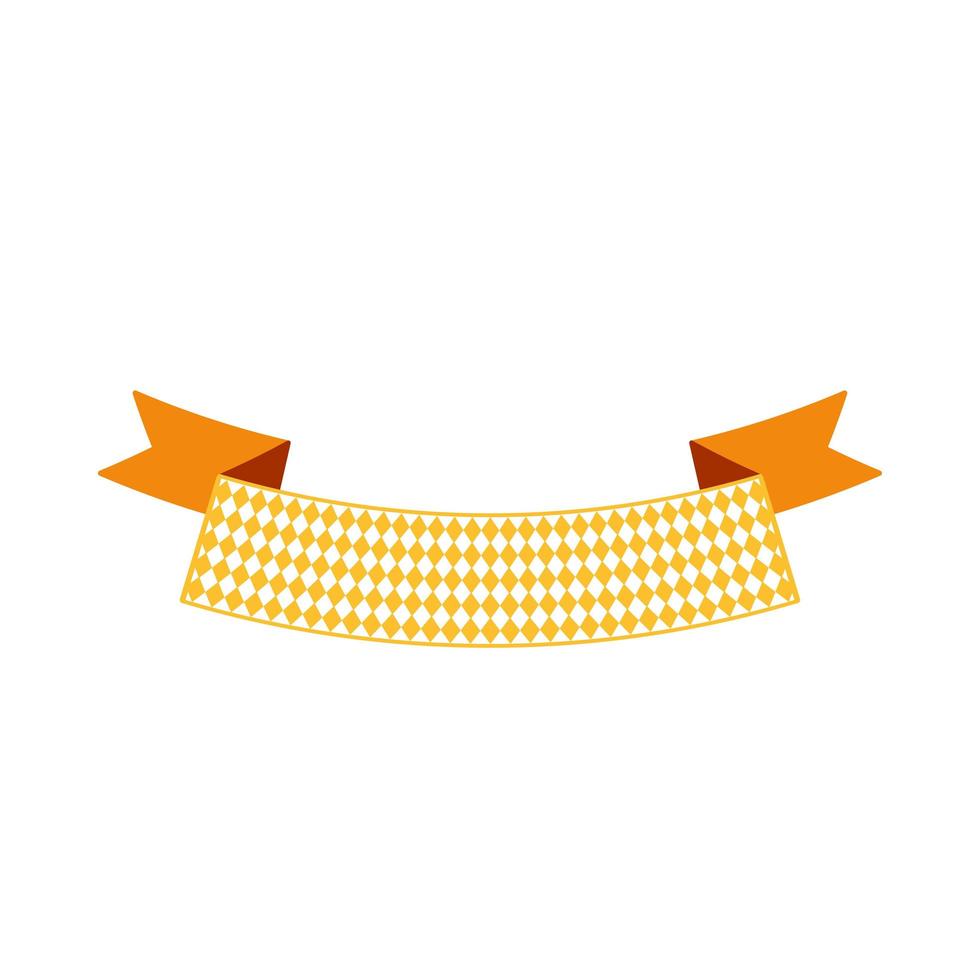 Oktoberfest simple ribbon for banner and headline vector