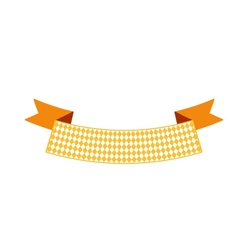 Oktoberfest simple ribbon for banner and headline vector