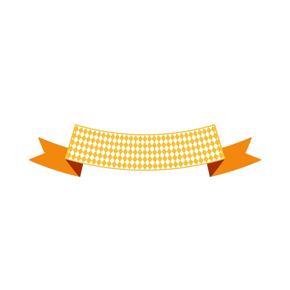 Oktoberfest simple ribbon for banner and headline vector