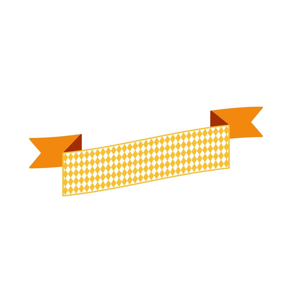 Oktoberfest simple ribbon for banner and headline vector