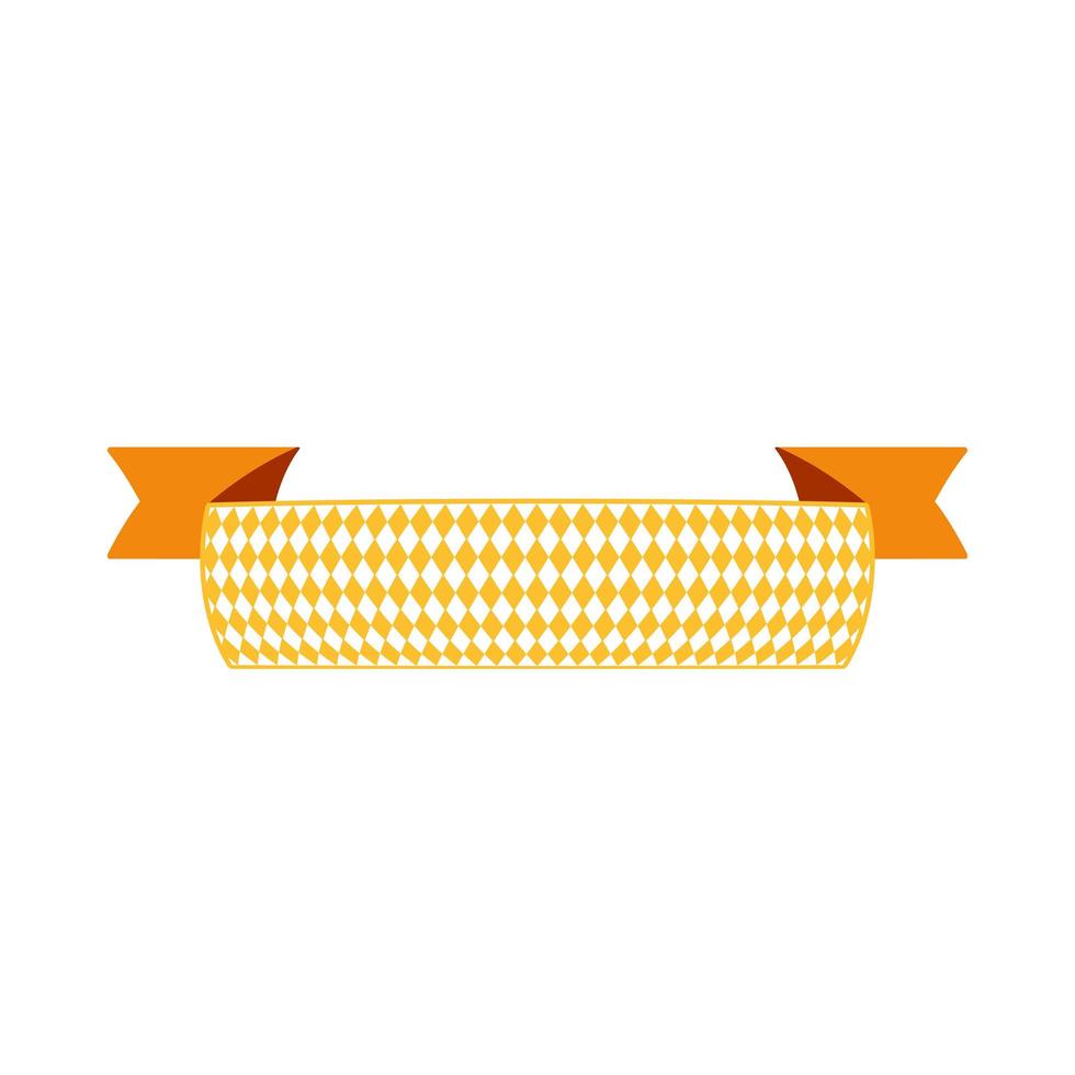 Oktoberfest simple ribbon for banner and headline vector