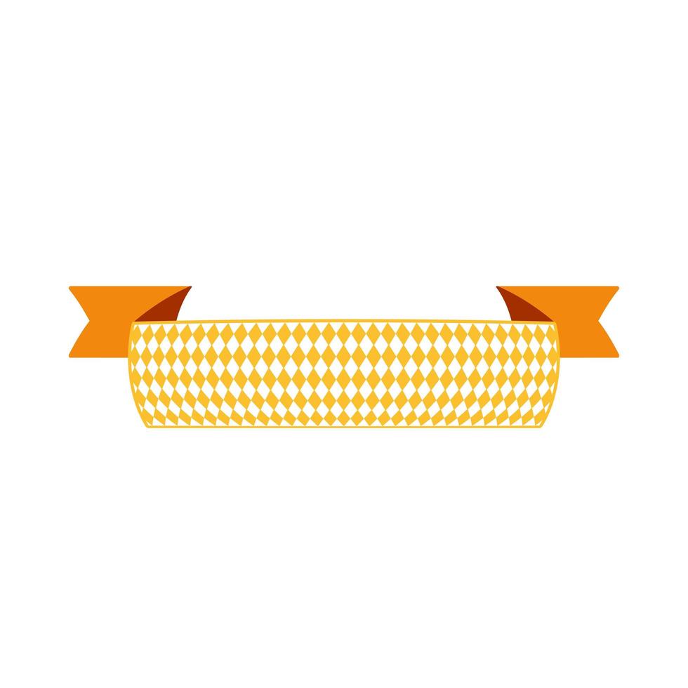 Oktoberfest simple ribbon for banner and headline vector