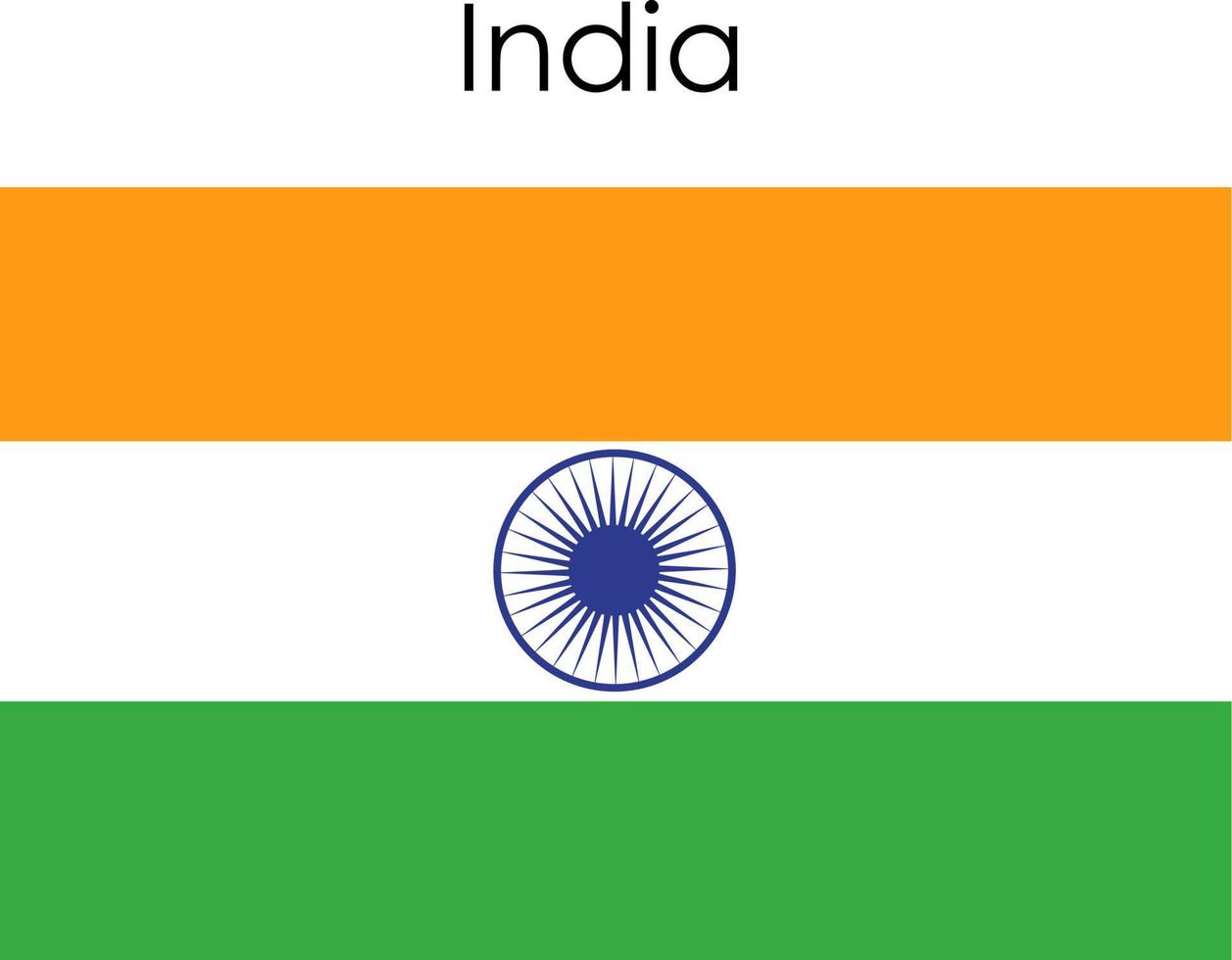 icono de la bandera nacional india vector