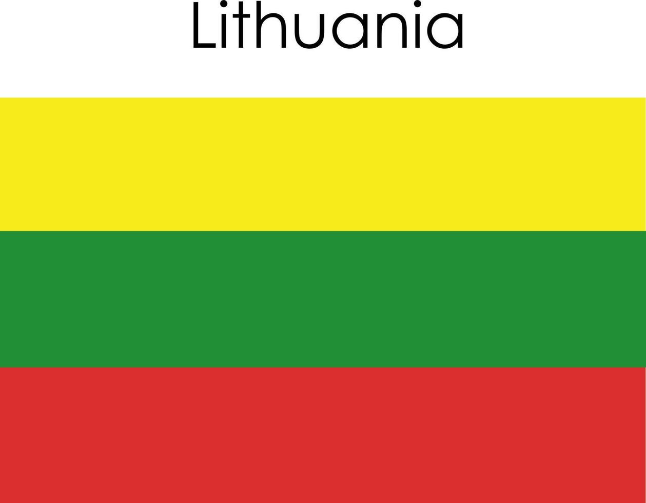 national flag icon lithuania vector