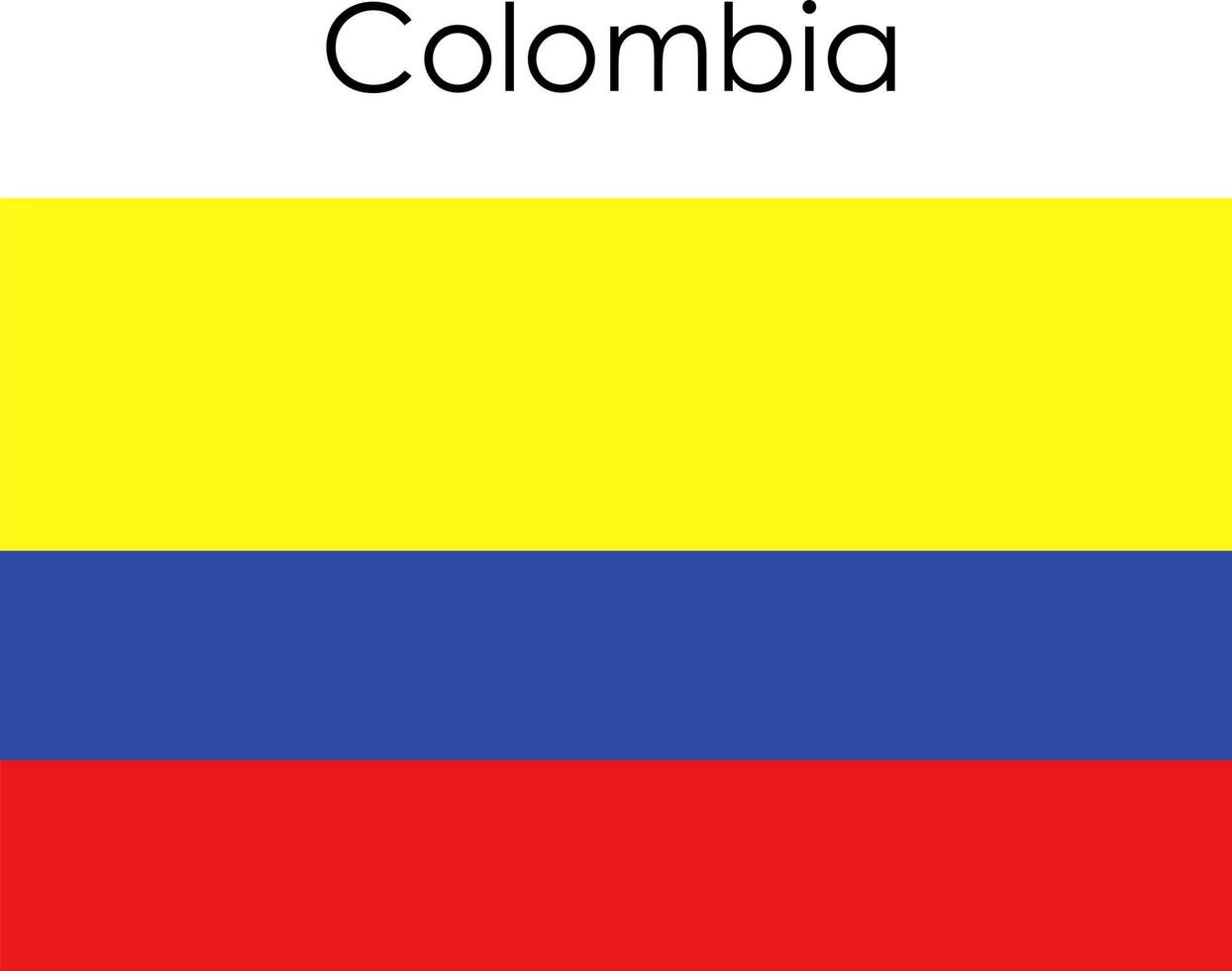 national flag icon colombia vector