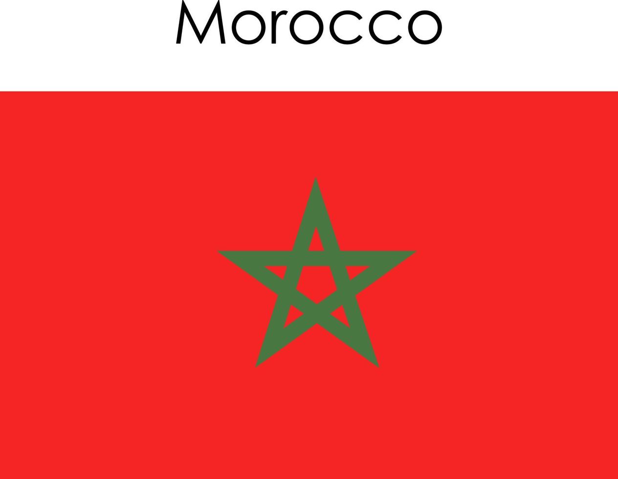 national flag icon marocco vector