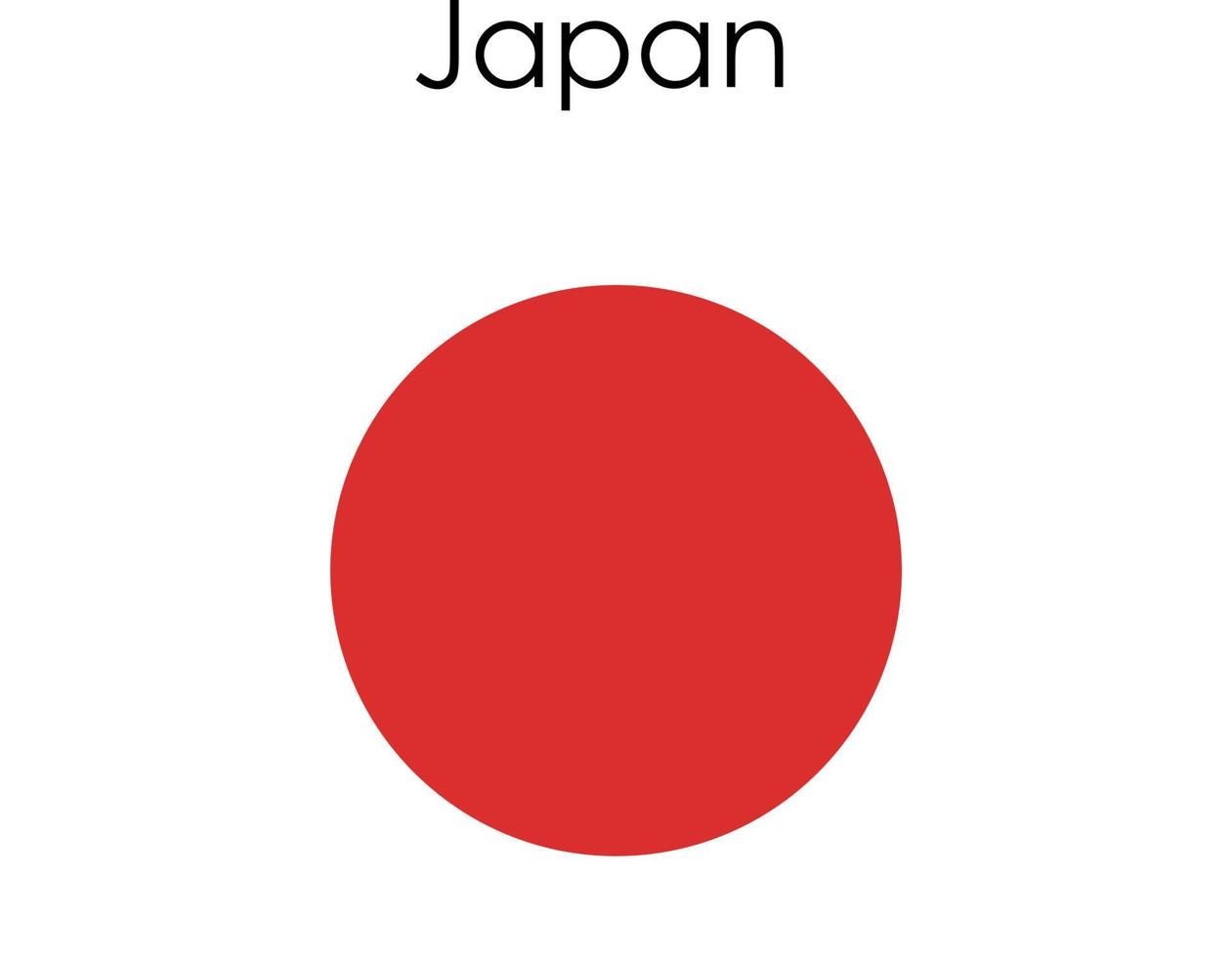 icono de la bandera nacional de japón vector