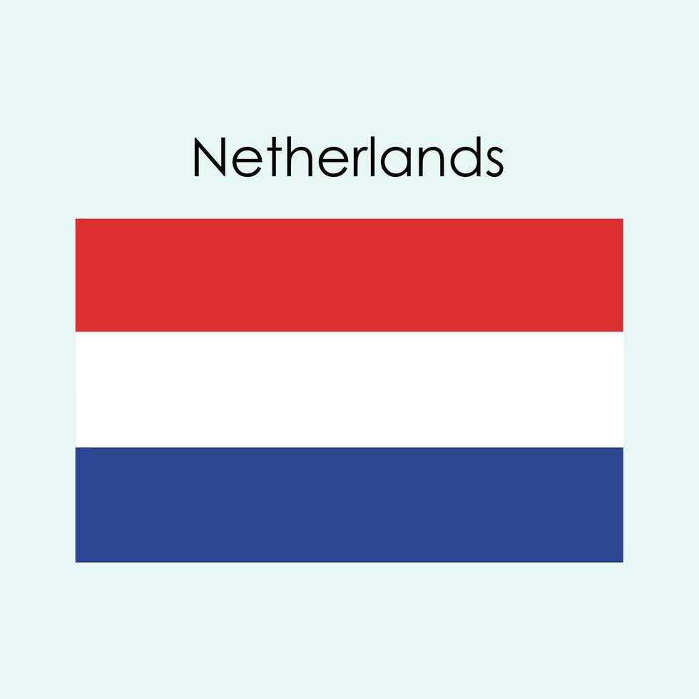 icono de la bandera nacional holanda vector