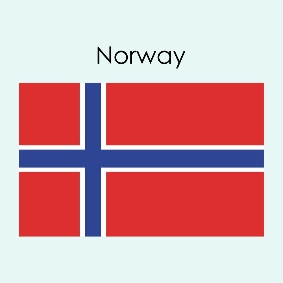 national flag icon norway vector