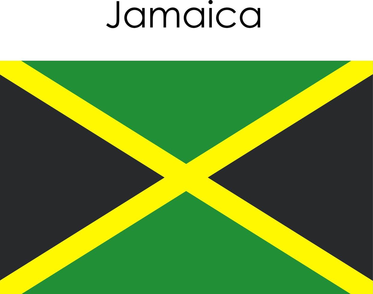 national flag icon jamaica vector