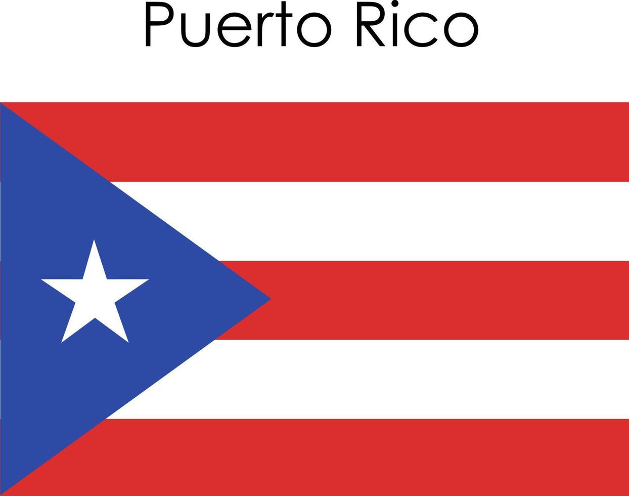 icono de la bandera nacional de puerto rico vector