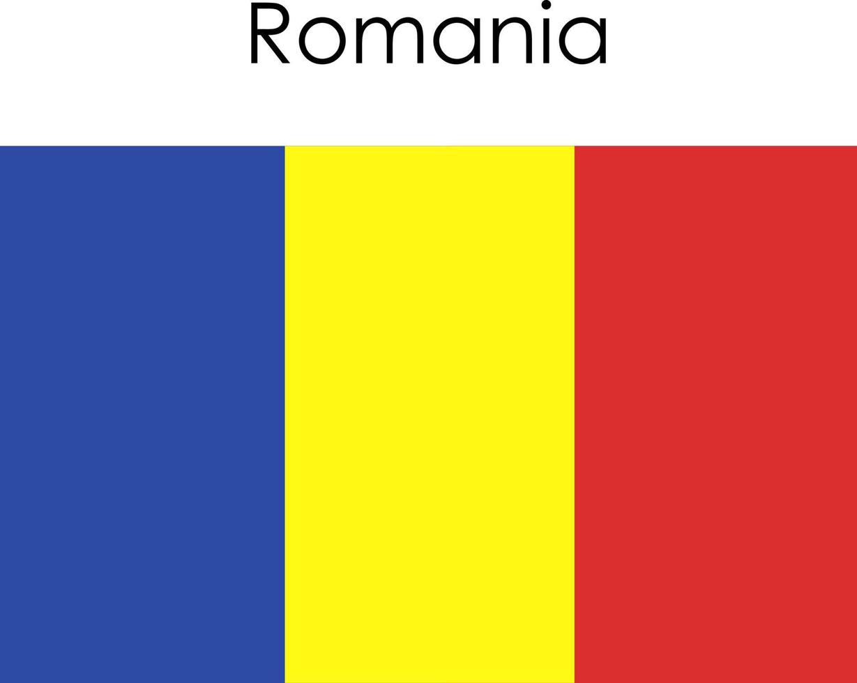 icono de la bandera nacional rumania vector