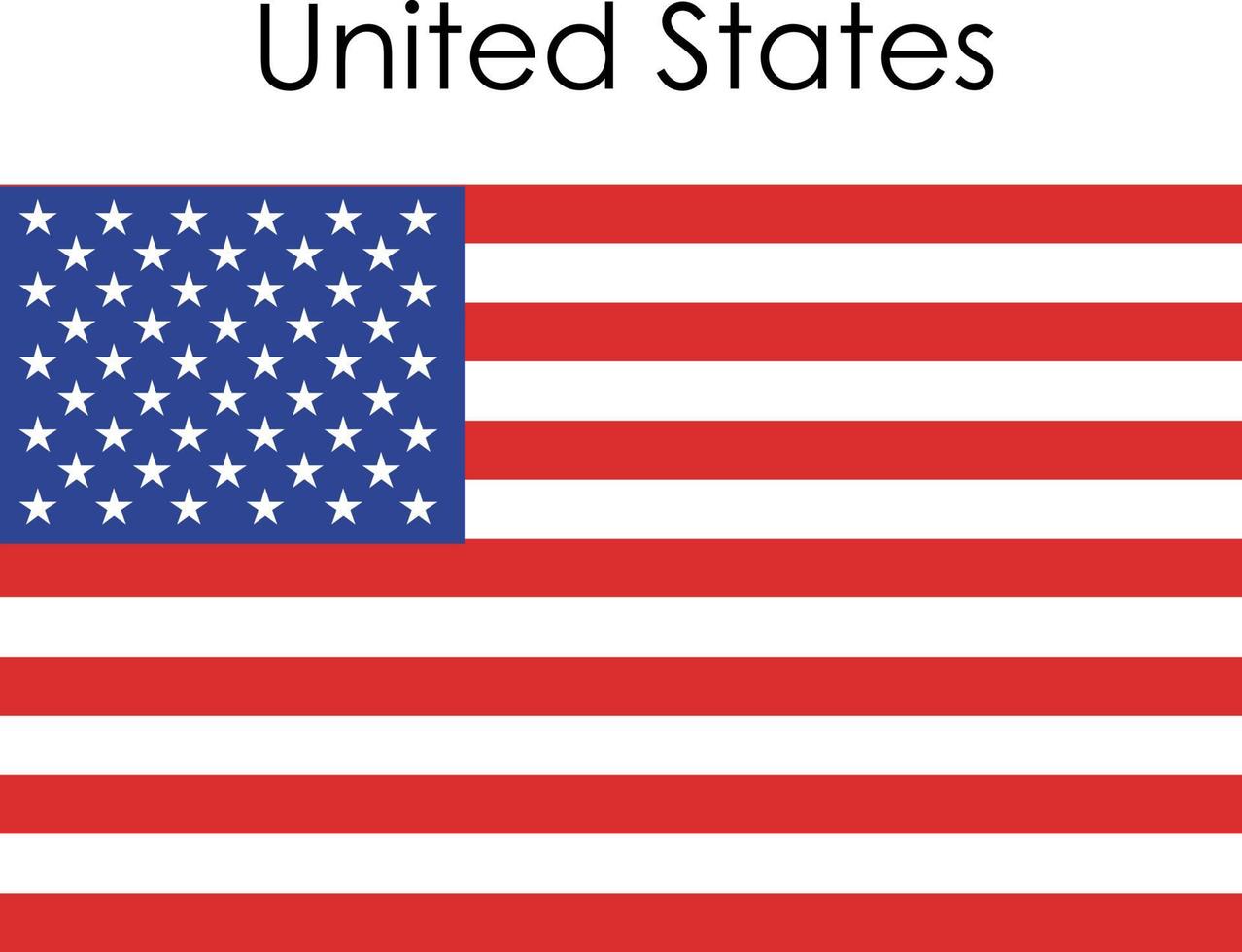 national flag icon united states vector