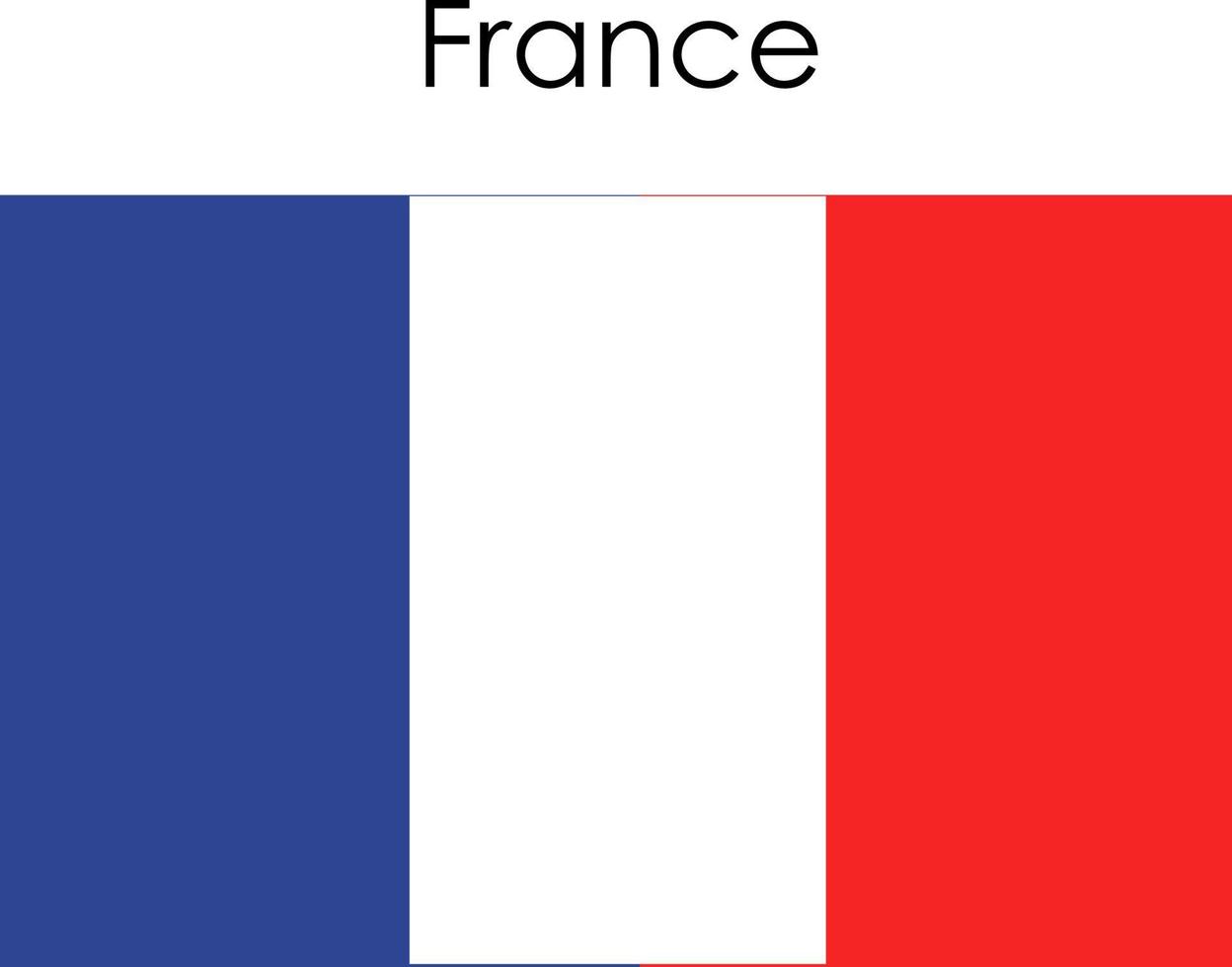 icono de la bandera nacional de francia vector