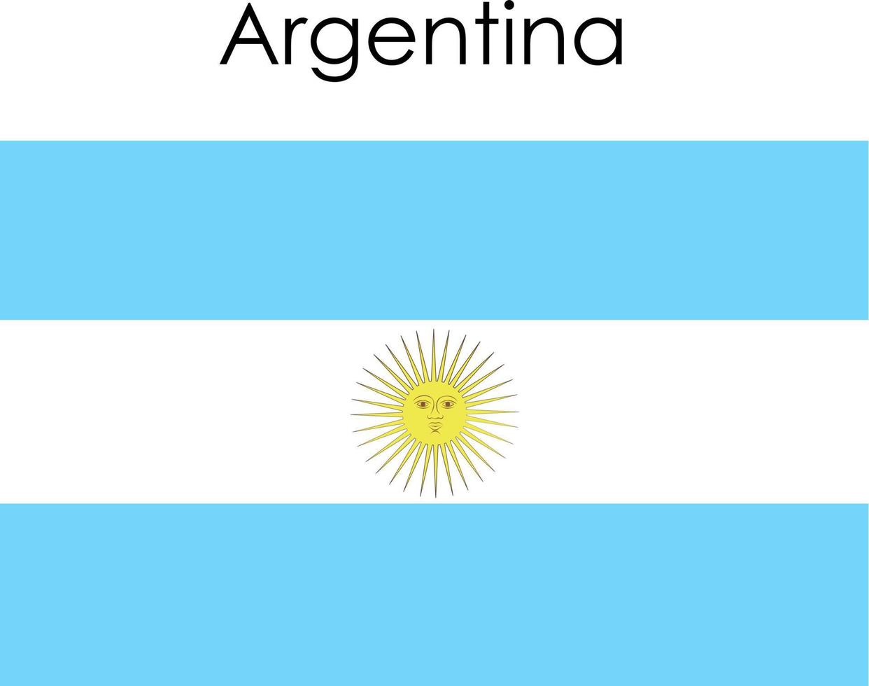 national flag icon argentina vector